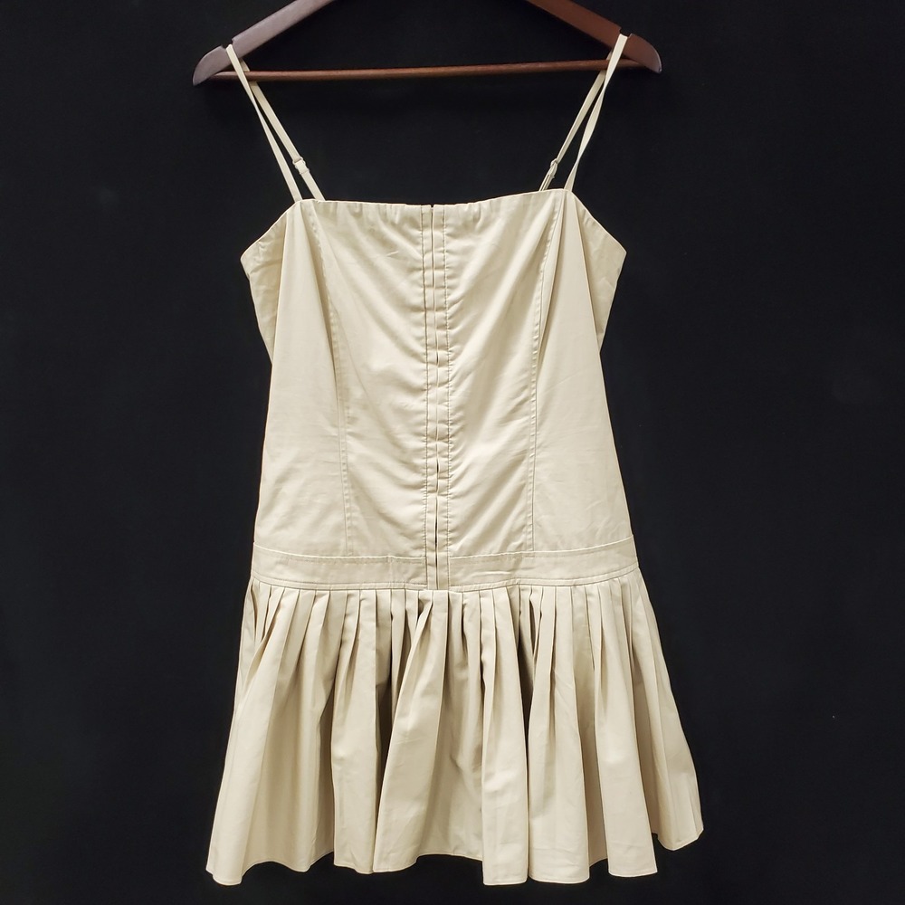 Mare Mare Anthropologie Drop Waist Mini Dress Size M Tenniscore Preppy Old Money
